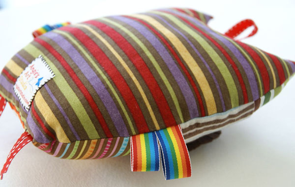 patchwork owl pillow plush toy