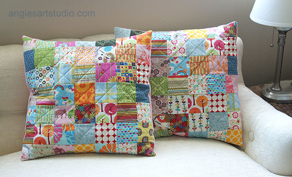 patchwork cushion covers