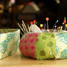 Pin Cushion and Fabric Boxes from the book “Seams to Me”