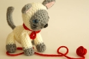 Cleo the Siamese Kitten, amigurumi crochet