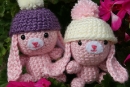 Snow Bunnies, amigurumi crochet