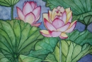 Lotus Flowers #4, watercolor