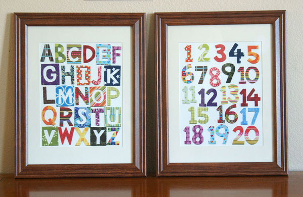 Patchwork Alphabet and Numbers