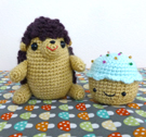 Hedgehog and Cupcake Amigurumi Crochet