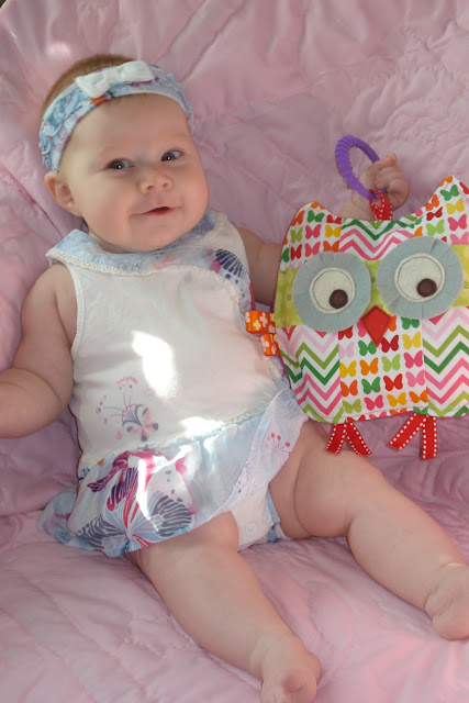 Penelope the patchwork owl baby crinkle toy