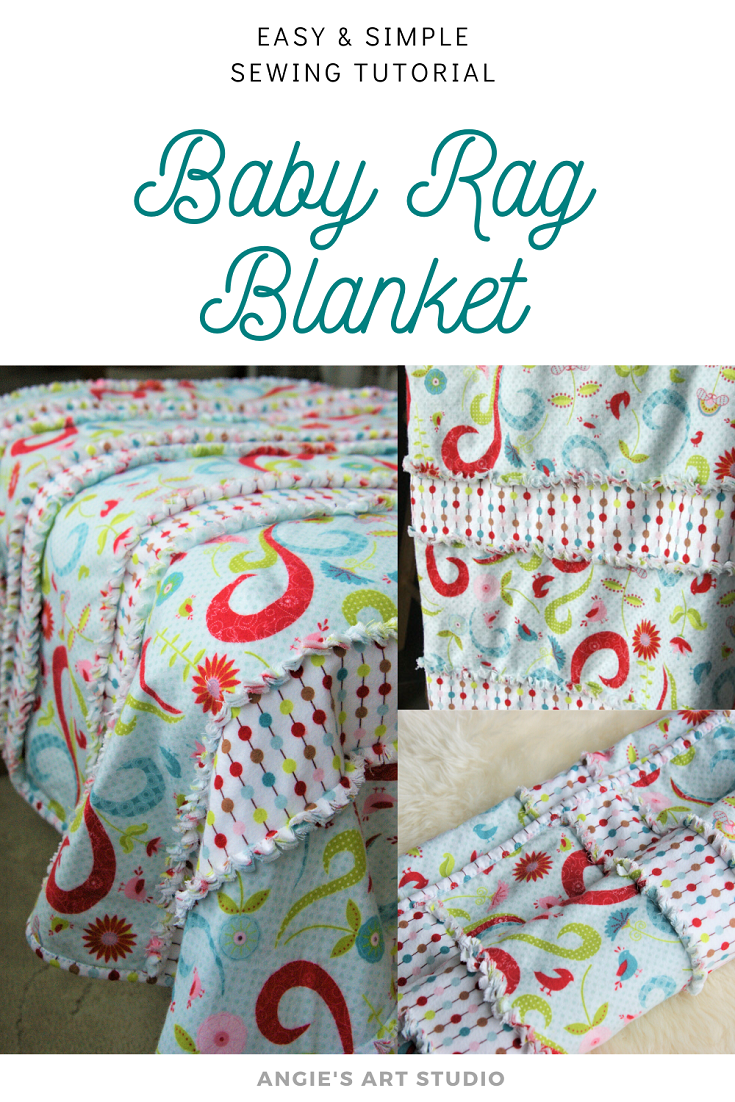 An Easy and Simple Way to Make a Baby Rag Blanket Angie s Art Studio