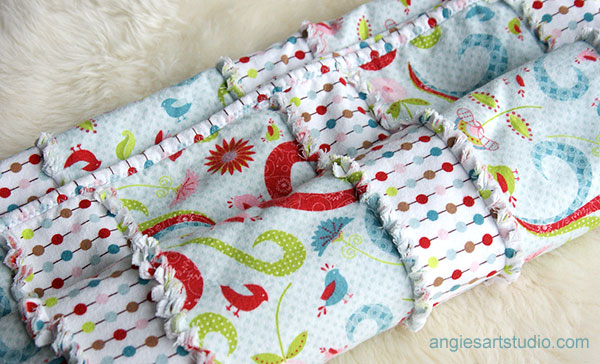 An Easy and Simple Way to Make a Baby Rag Blanket Angie s Art Studio