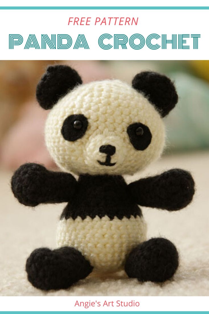 Panda Bear Amigurumi Crochet Pattern – Free — Angie's Art Studio