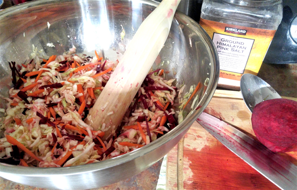 making sauerkraut